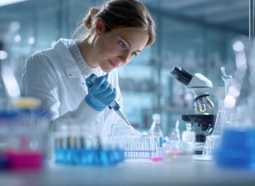 Pesquisa científica em laboratório